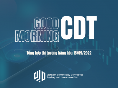 Good morning from CDT Investment. Tổng hợp thị trường ngày 15/09/2022: Năng lượng điều chỉnh mạnh trước áp lực nhiều tin xấu!